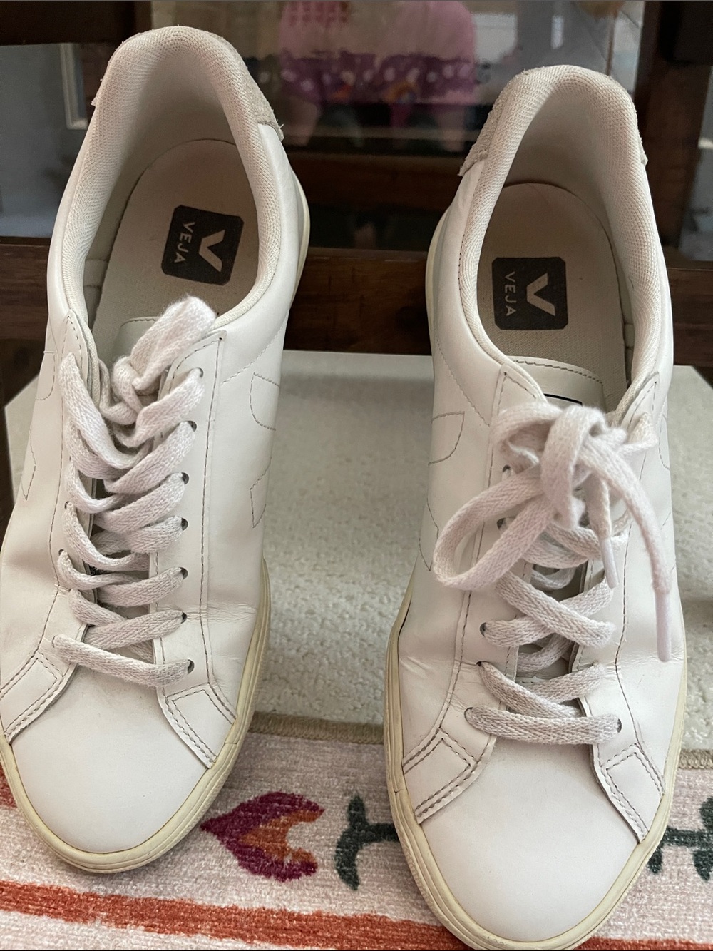 Veja Women's White Leather Low-Top Sneakers